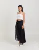 CELIA LACE MIDI SKIRT BLACK sold by CHIEL