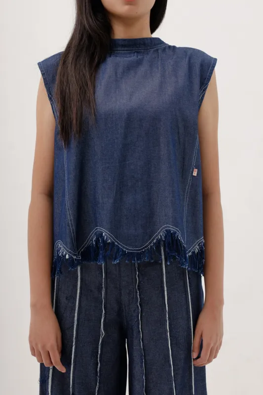 Frilly Vest sold by CHIEL