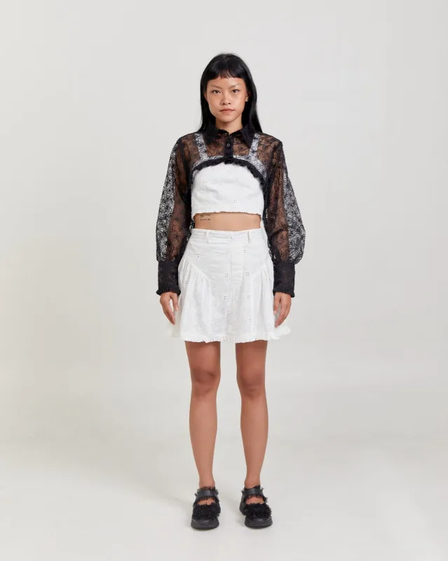 MALINA LACE CROPPED SHIRT made by CHIEL