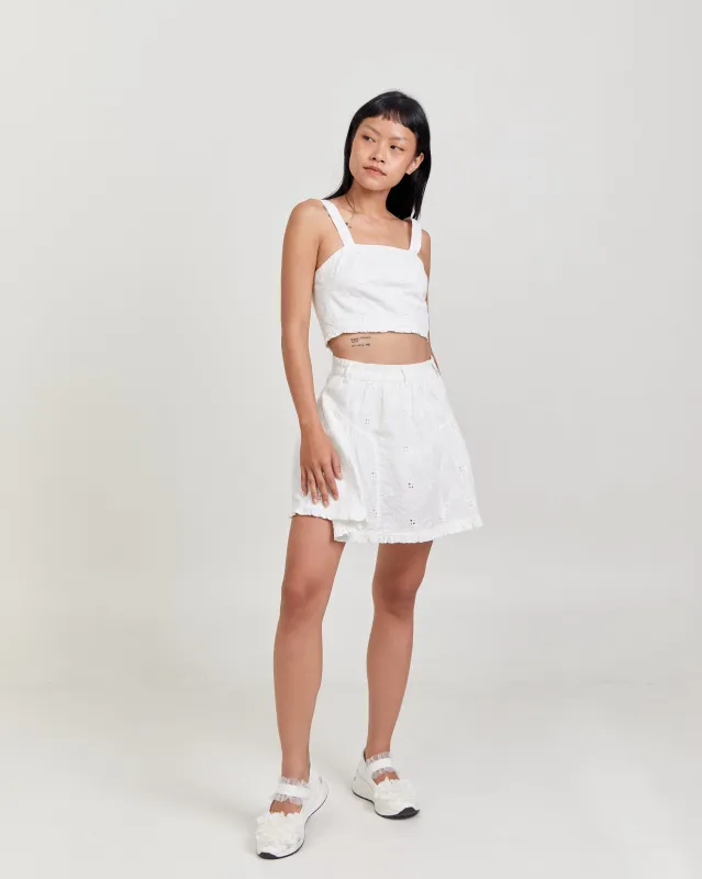 BEA LACE MINI SKIRT made by CHIEL