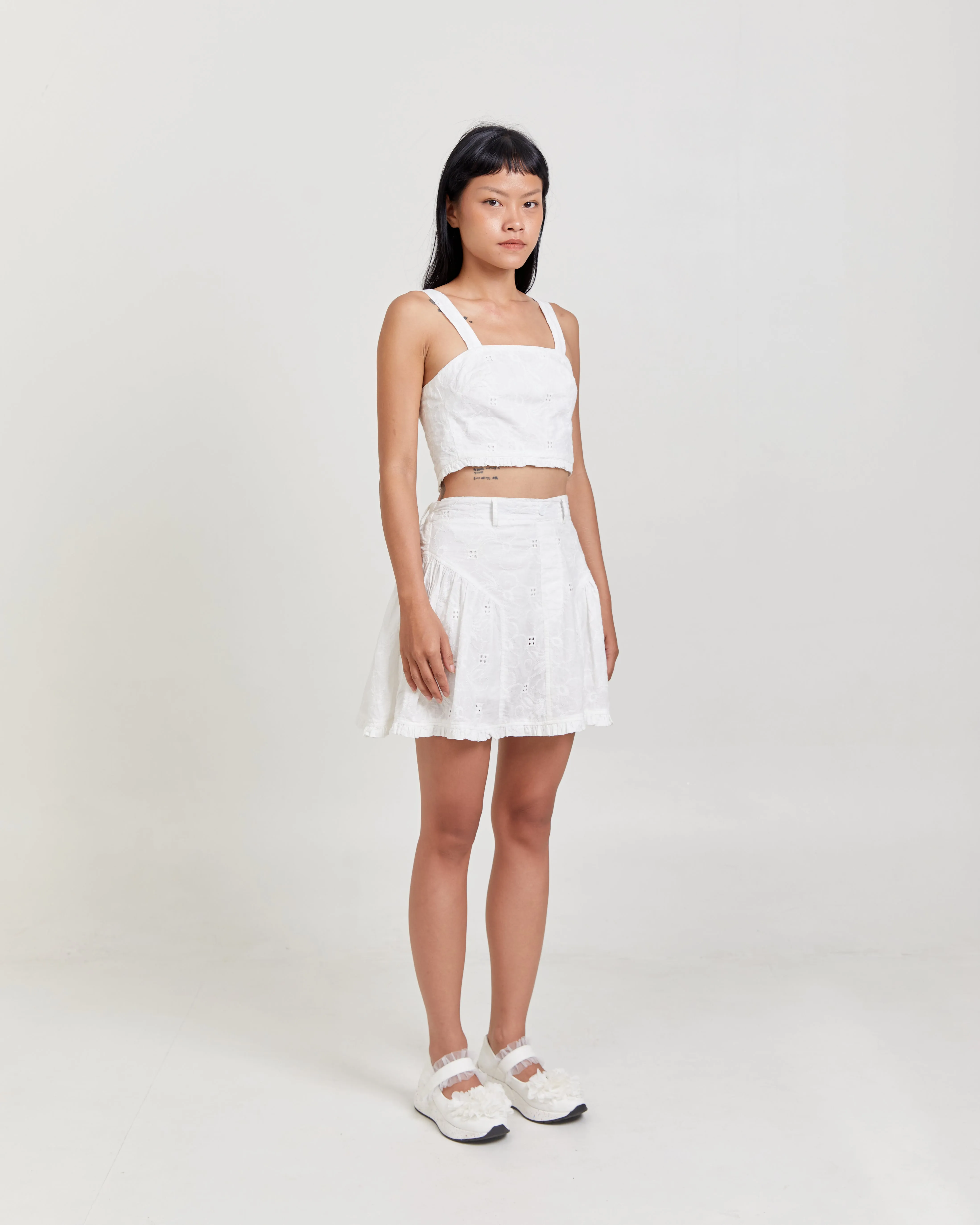 NALLA LACE CROPPED TANK sold by CHIEL product image thumbnail 2
