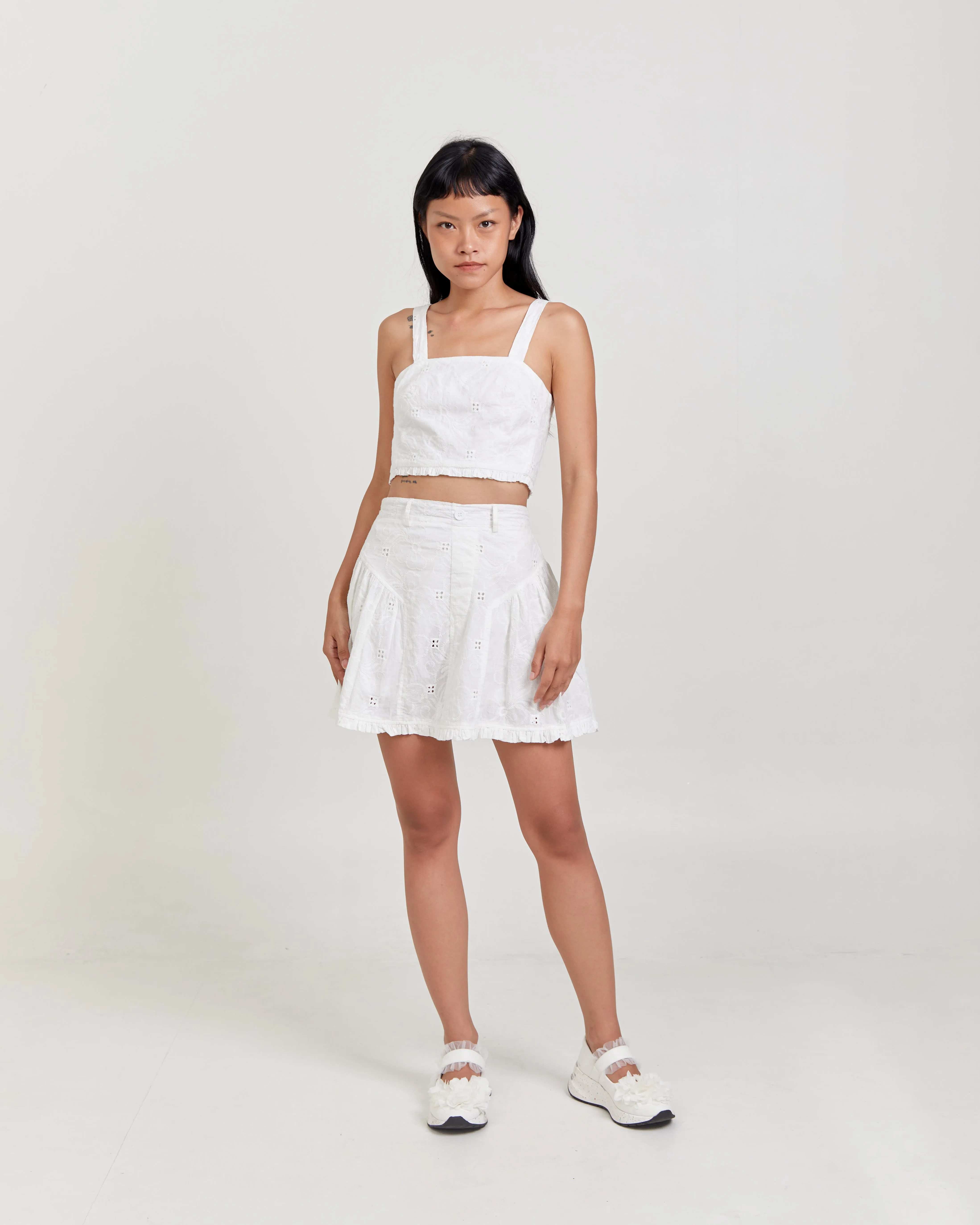 NALLA LACE CROPPED TANK sold by CHIEL product image thumbnail 4
