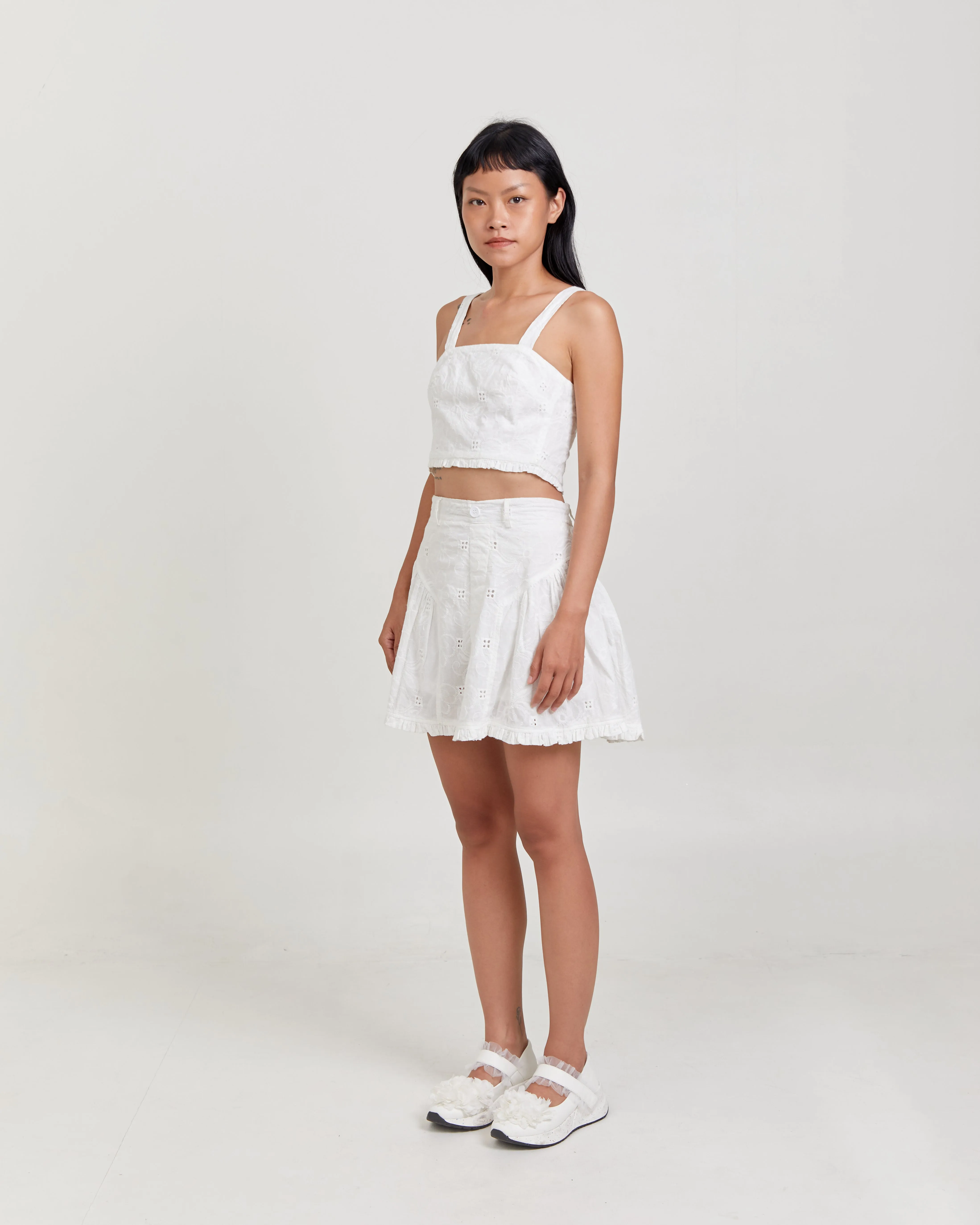 NALLA LACE CROPPED TANK sold by CHIEL product image thumbnail 3