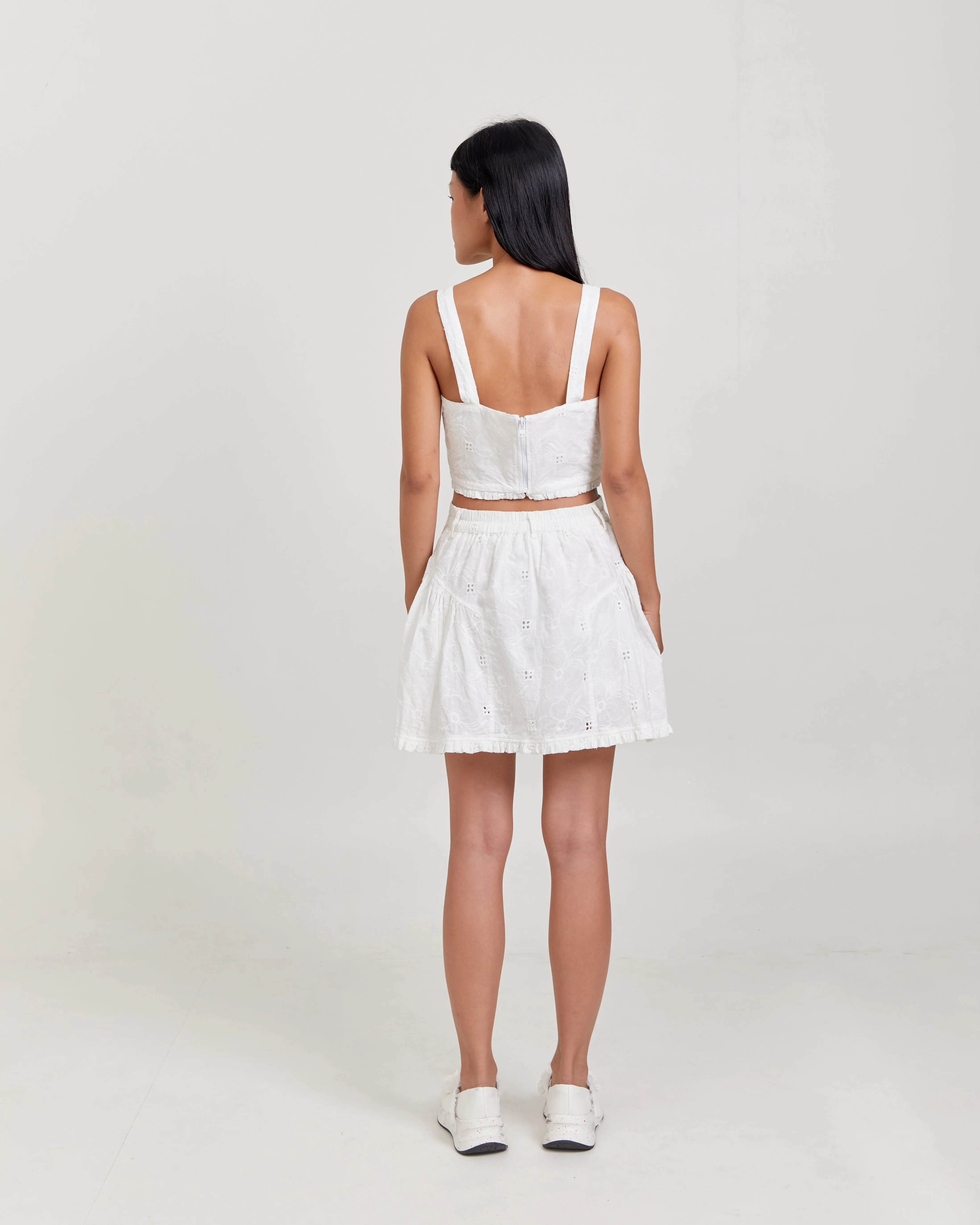 NALLA LACE CROPPED TANK sold by CHIEL product image thumbnail 5