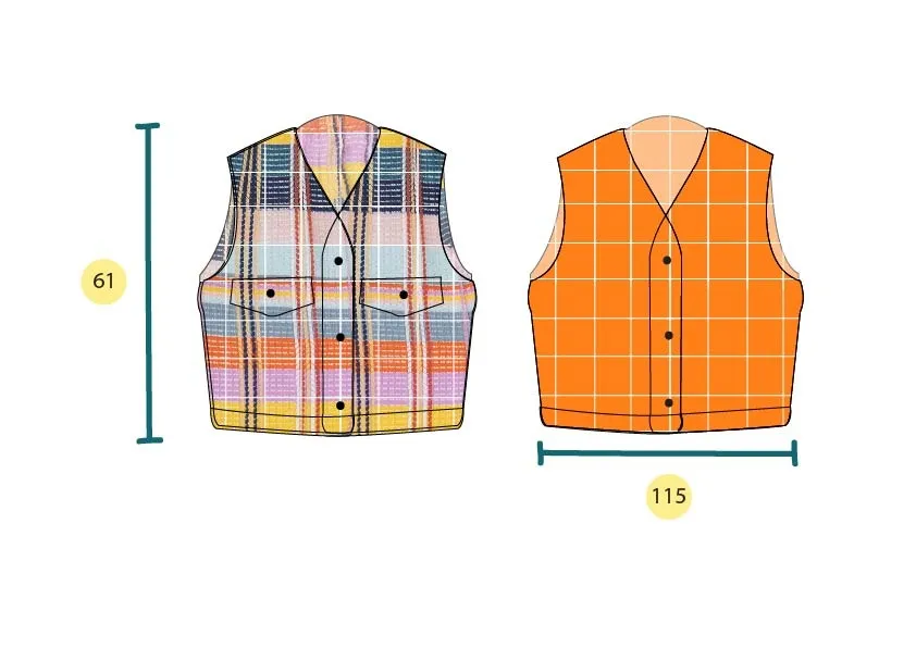 NATA REVERSIBLE VEST sold by CHIEL product image thumbnail 3
