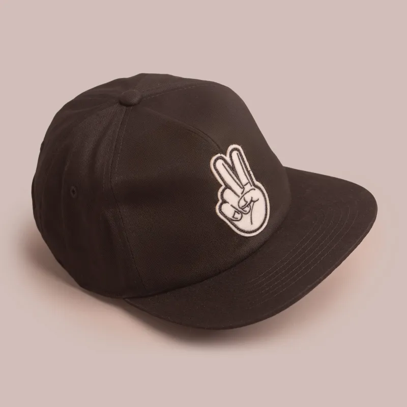 Vintage Fingers Black Unstructured Cap made by Lost And Foundry