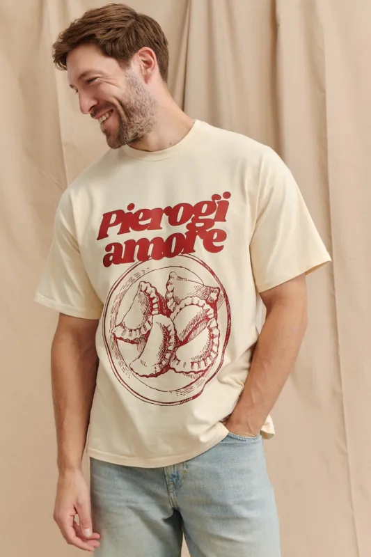 T-SHIRT PIEROGI AMORE - MEN made by She is Sunday