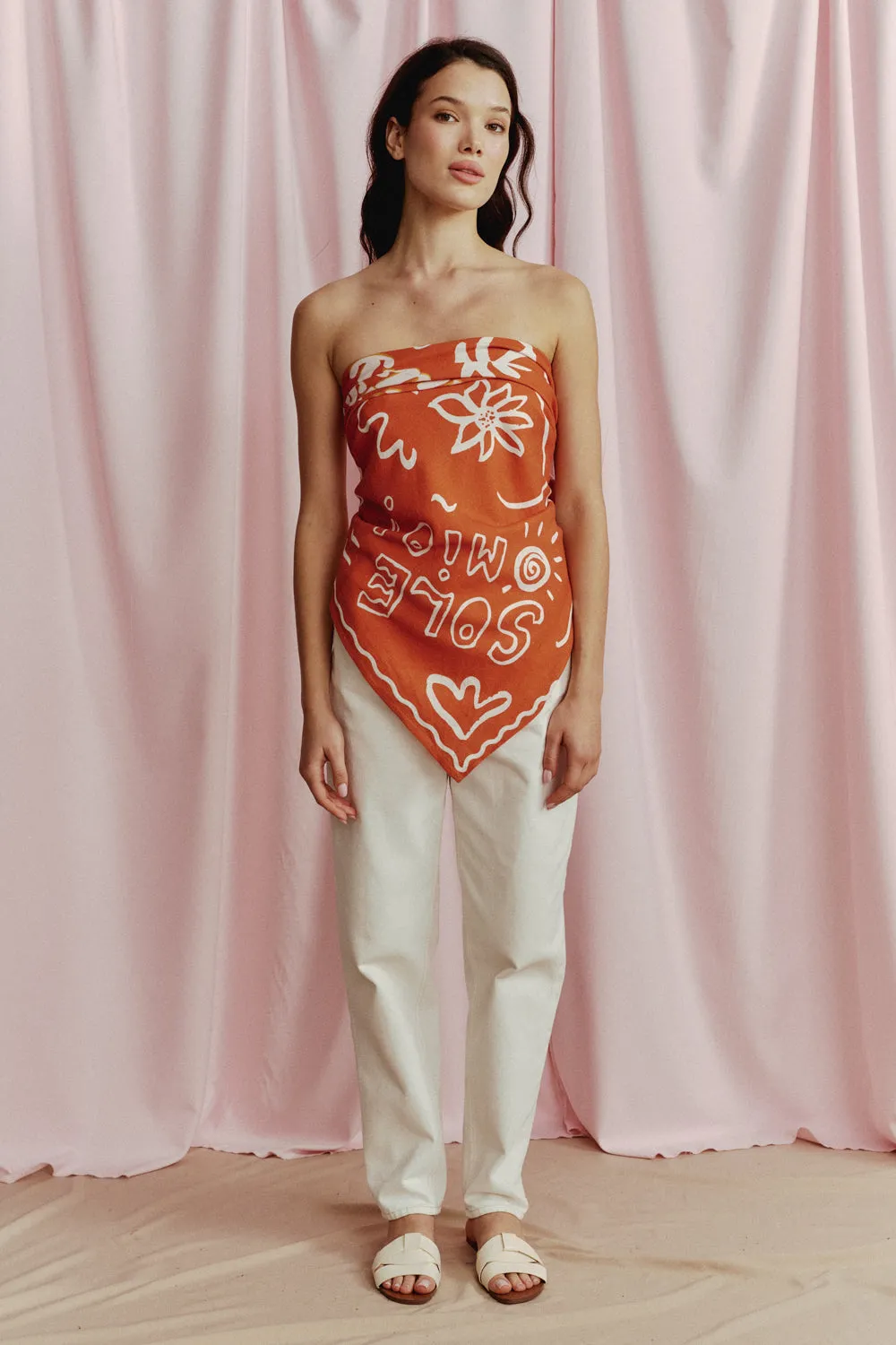 CHUSTA PAREO FURORE POMARAŃCZOWA sold by She is Sunday