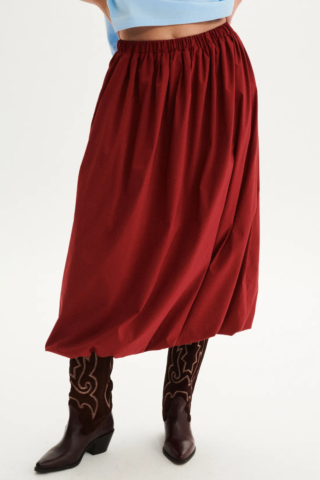 SPÓDNICA BALLERINA CAPPUCINA BORDOWA sold by She is Sunday product image thumbnail 3