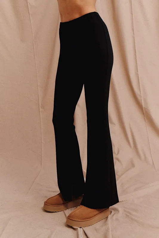 SPODNIE SIS SPLIT BLACK made by She is Sunday
