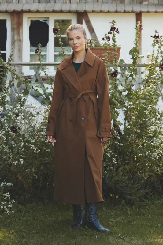 TRENCH GAIA ORZECHOWY made by She is Sunday