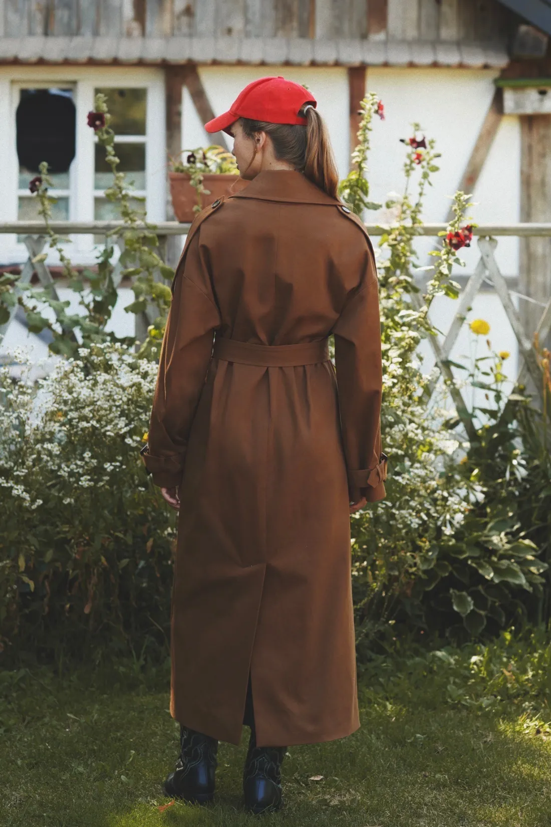 TRENCH GAIA ORZECHOWY sold by She is Sunday product image thumbnail 4