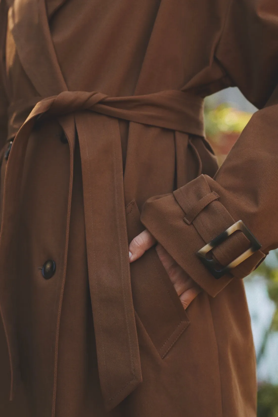 TRENCH GAIA ORZECHOWY sold by She is Sunday product image thumbnail 3
