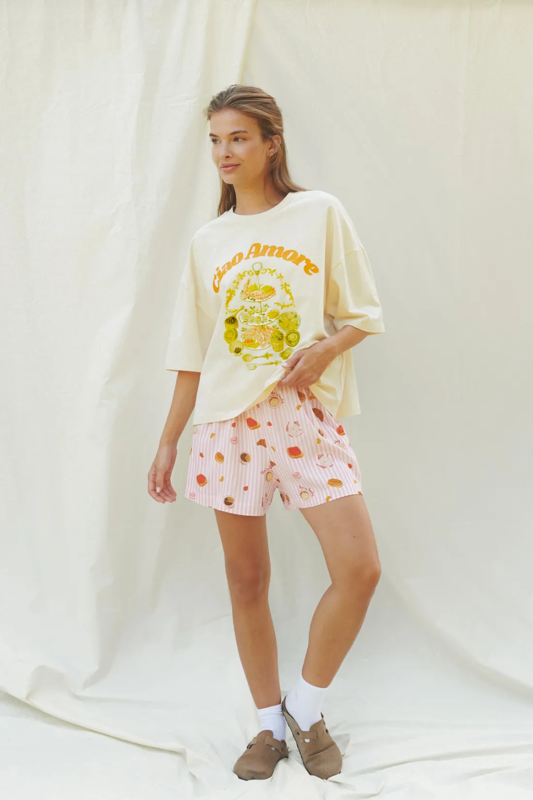 T-SHIRT CIAO AMORE KREMOWY sold by She is Sunday product image thumbnail 2