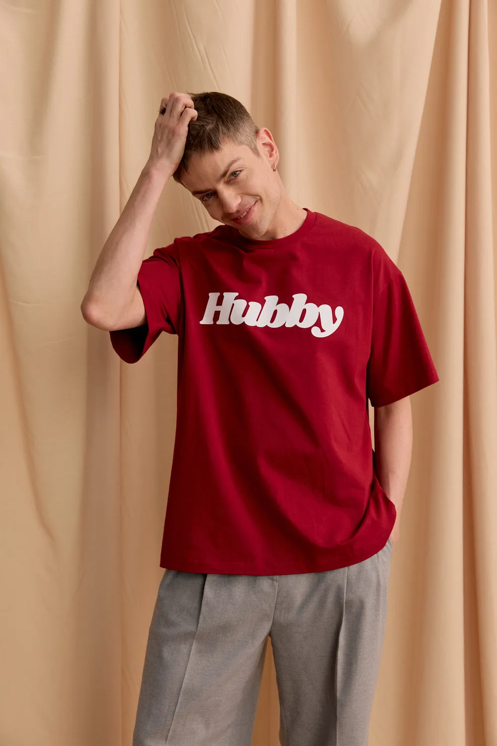T-SHIRT HUBBY BORDO OVERSIZE - MEN sold by She is Sunday product image thumbnail 5