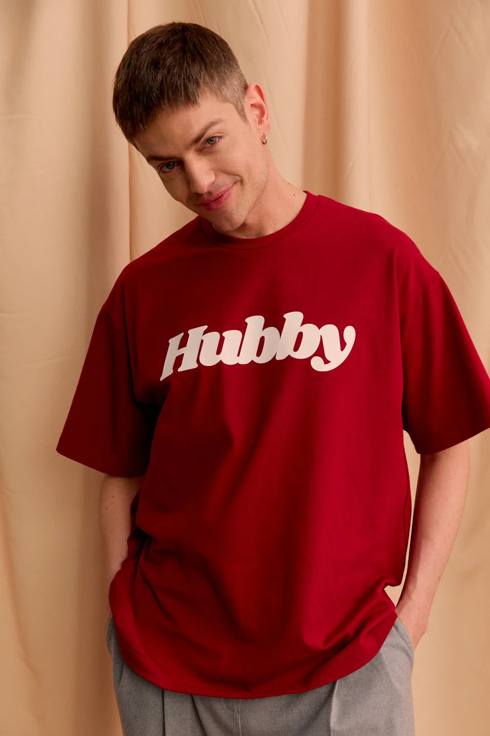 T-SHIRT HUBBY BORDO OVERSIZE - MEN sold by She is Sunday product image thumbnail 2