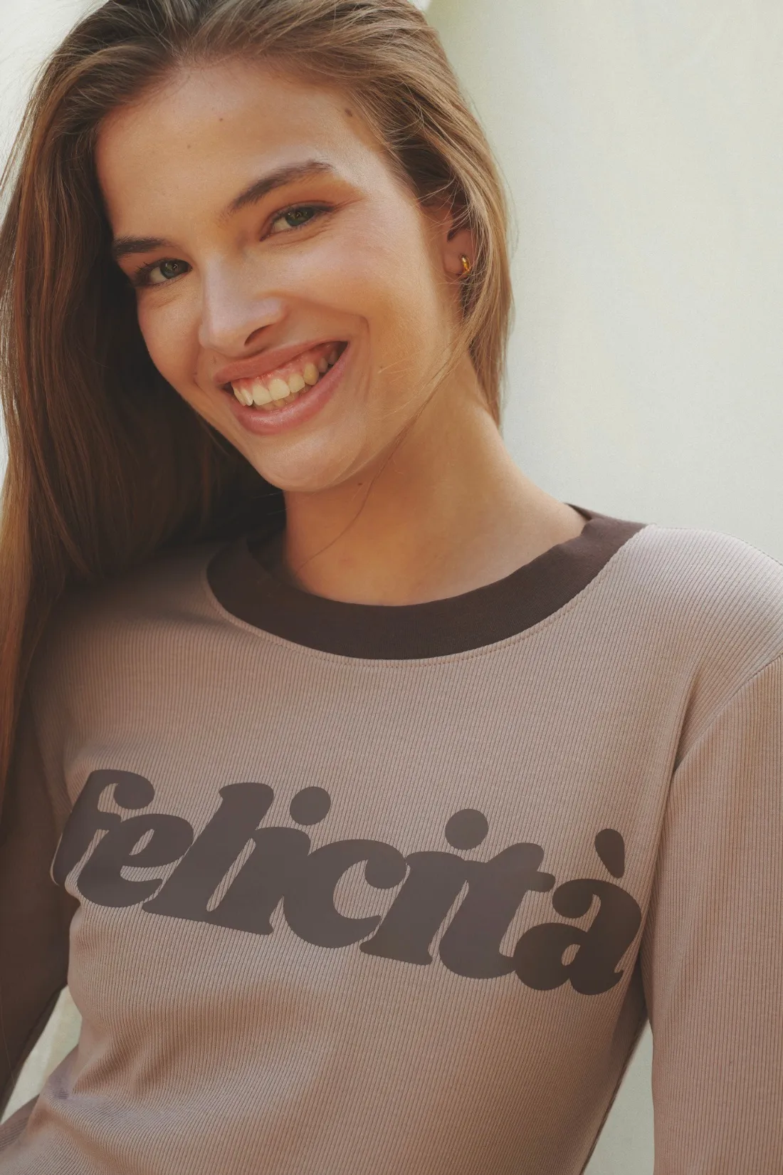 LONGSLEEVE FELICITA MOKKA sold by She is Sunday product image thumbnail 3