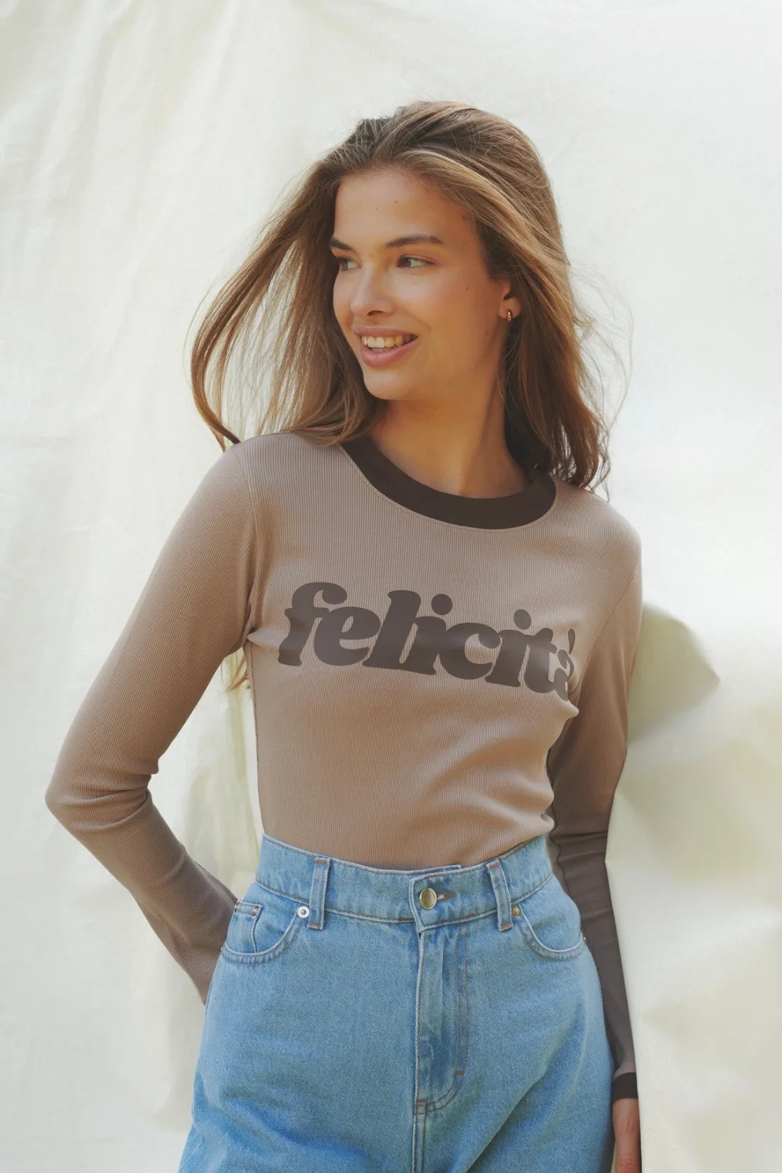 LONGSLEEVE FELICITA MOKKA sold by She is Sunday product image thumbnail 2