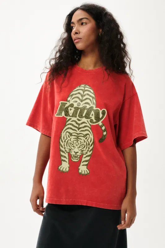 T-SHIRT KITTY CZERWONY sold by She is Sunday