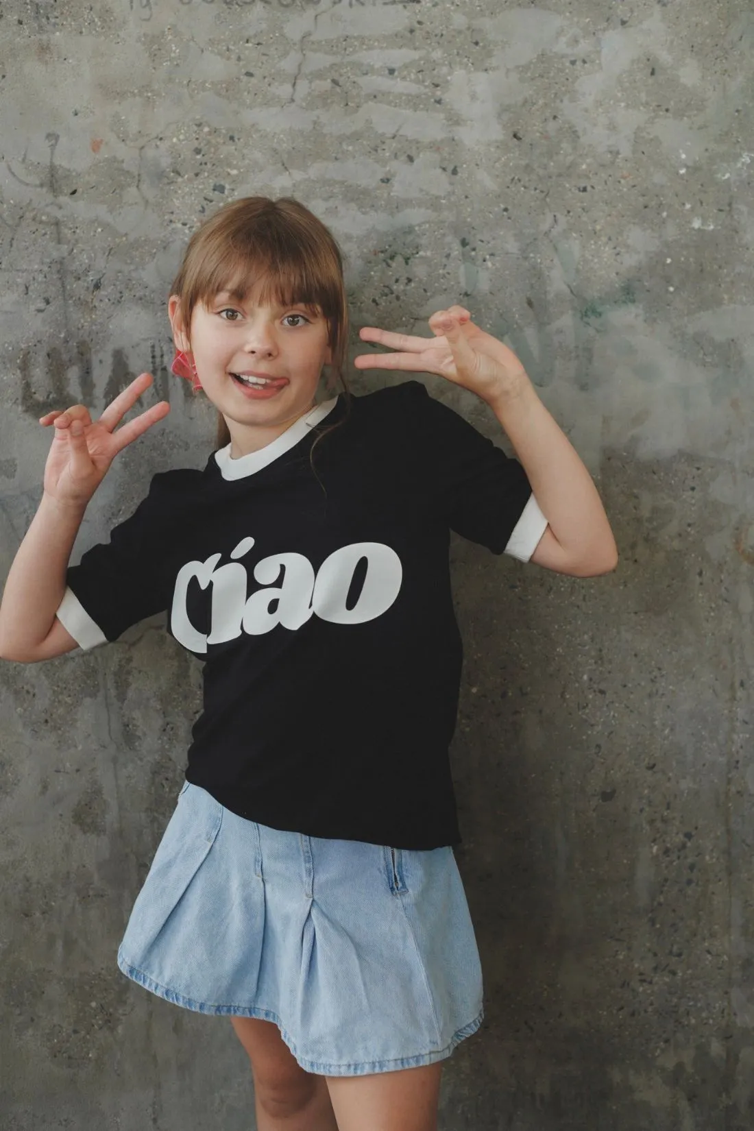 T-SHIRT CIAO BLACK sold by She is Sunday product image thumbnail 2