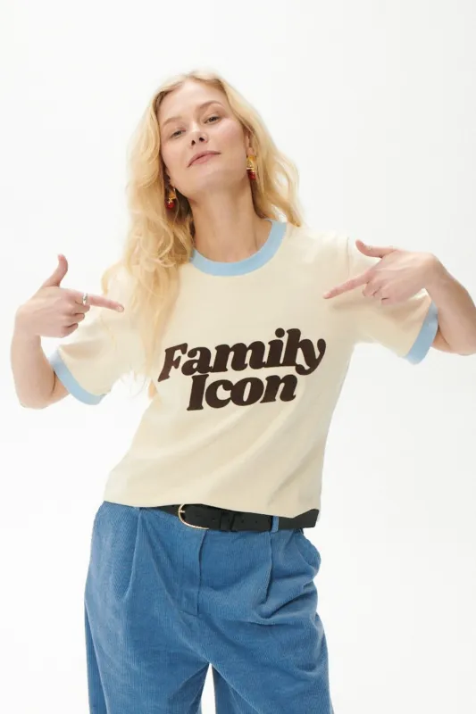 T-SHIRT FAMILY ICON ECRU sold by She is Sunday