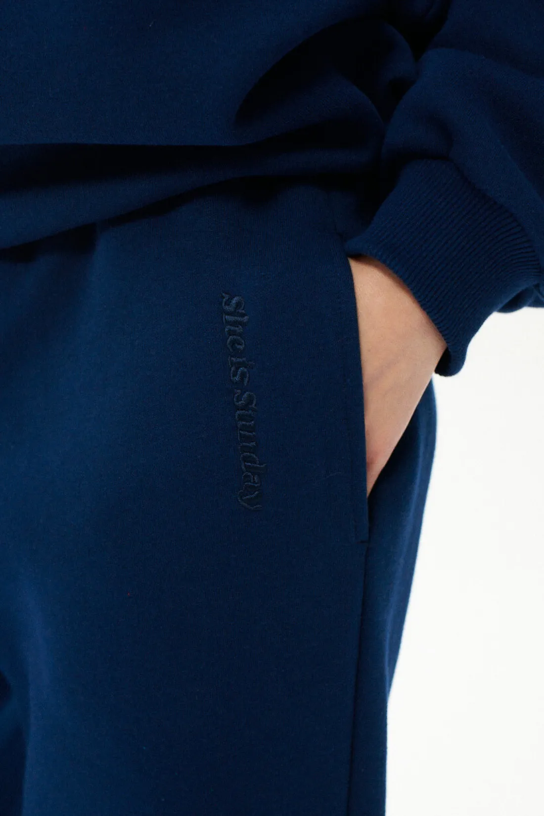 SPODNIE COSMICA GRANATOWE sold by She is Sunday product image thumbnail 3