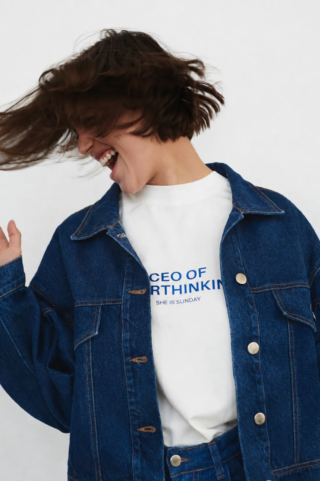 T-SHIRT CEO OF OVERTHINKING ECRU sold by She is Sunday