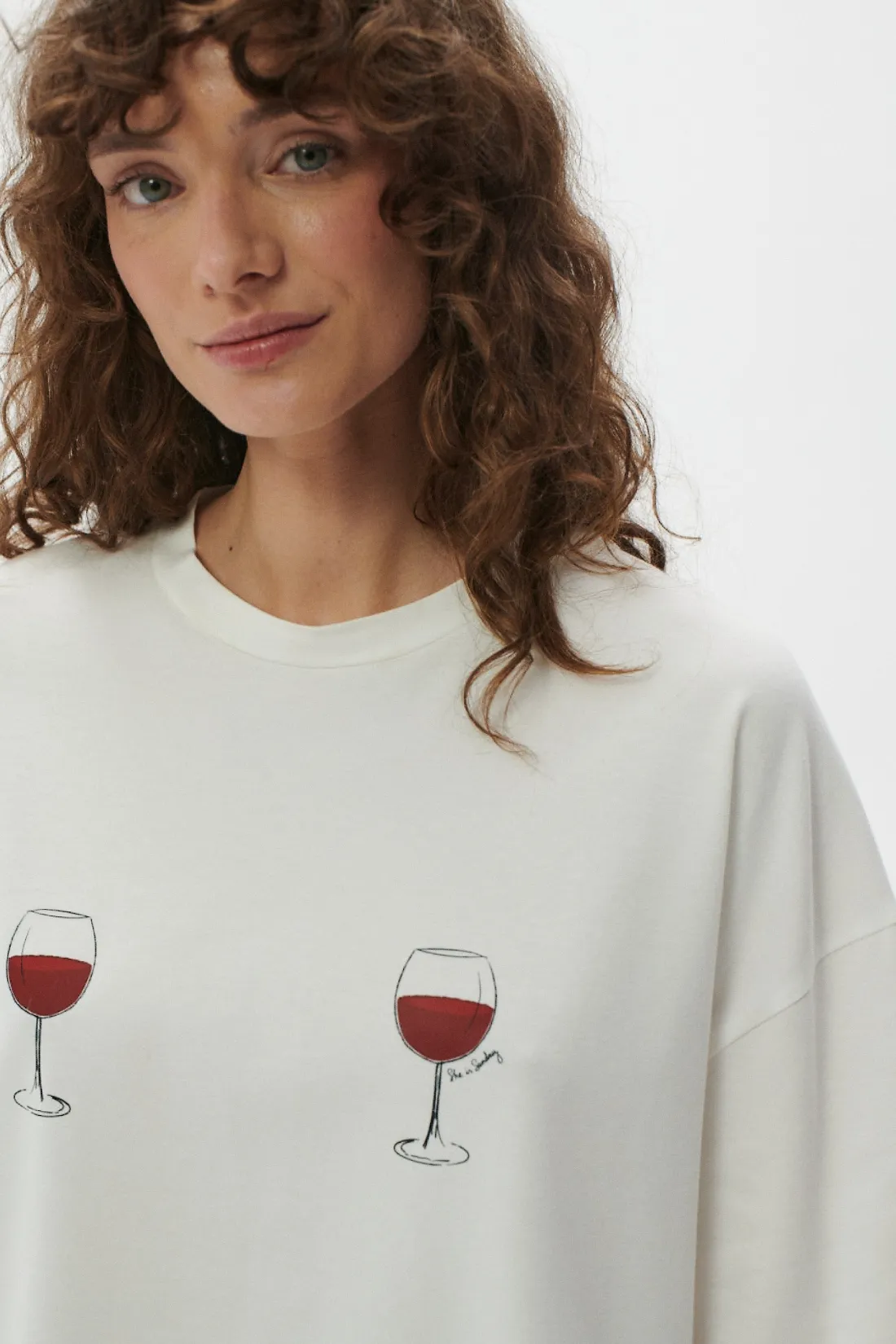 T-SHIRT DOLCE VINO ŚMIETANKOWY sold by She is Sunday product image thumbnail 3