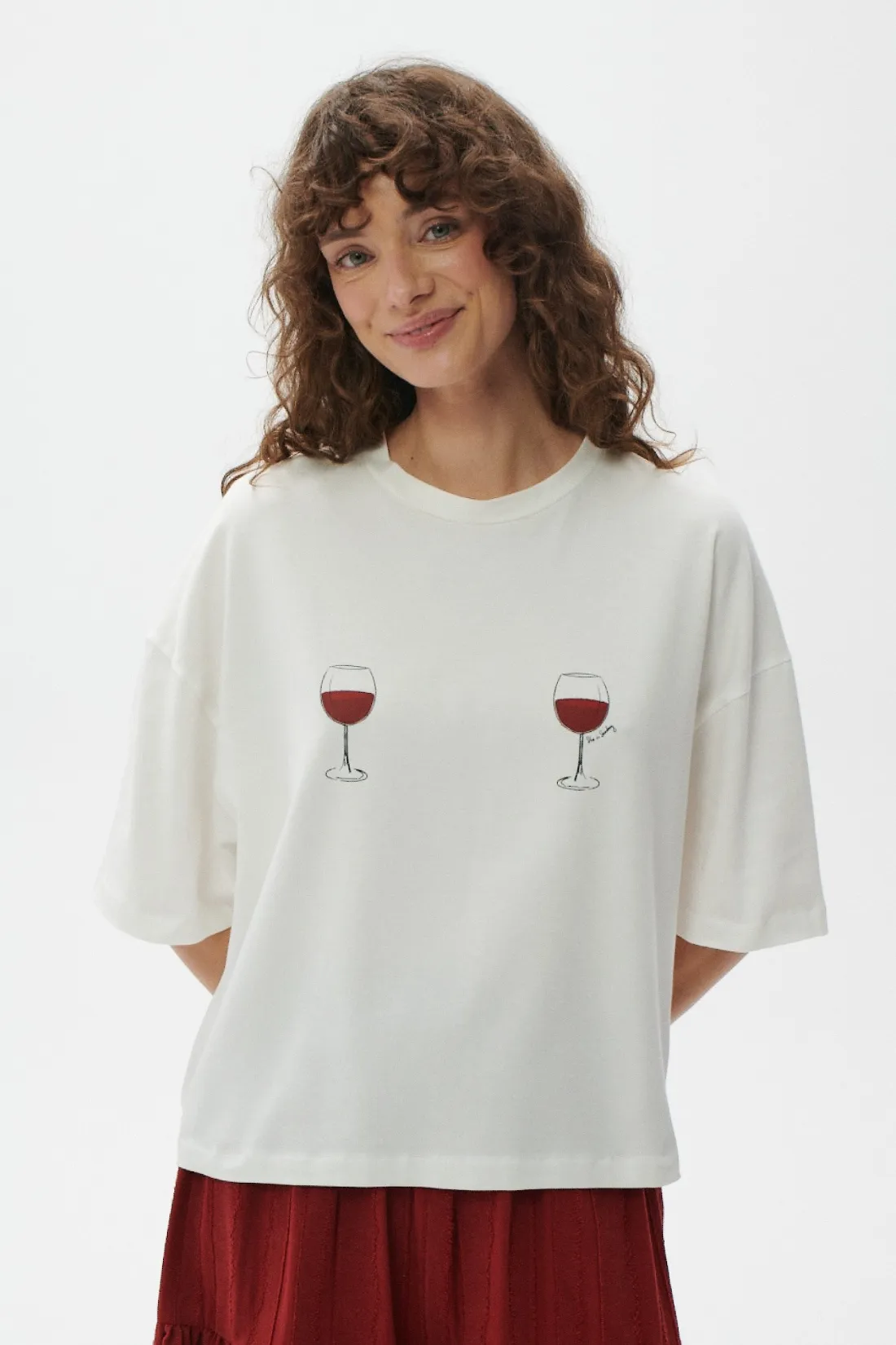 T-SHIRT DOLCE VINO ŚMIETANKOWY sold by She is Sunday product image thumbnail 5