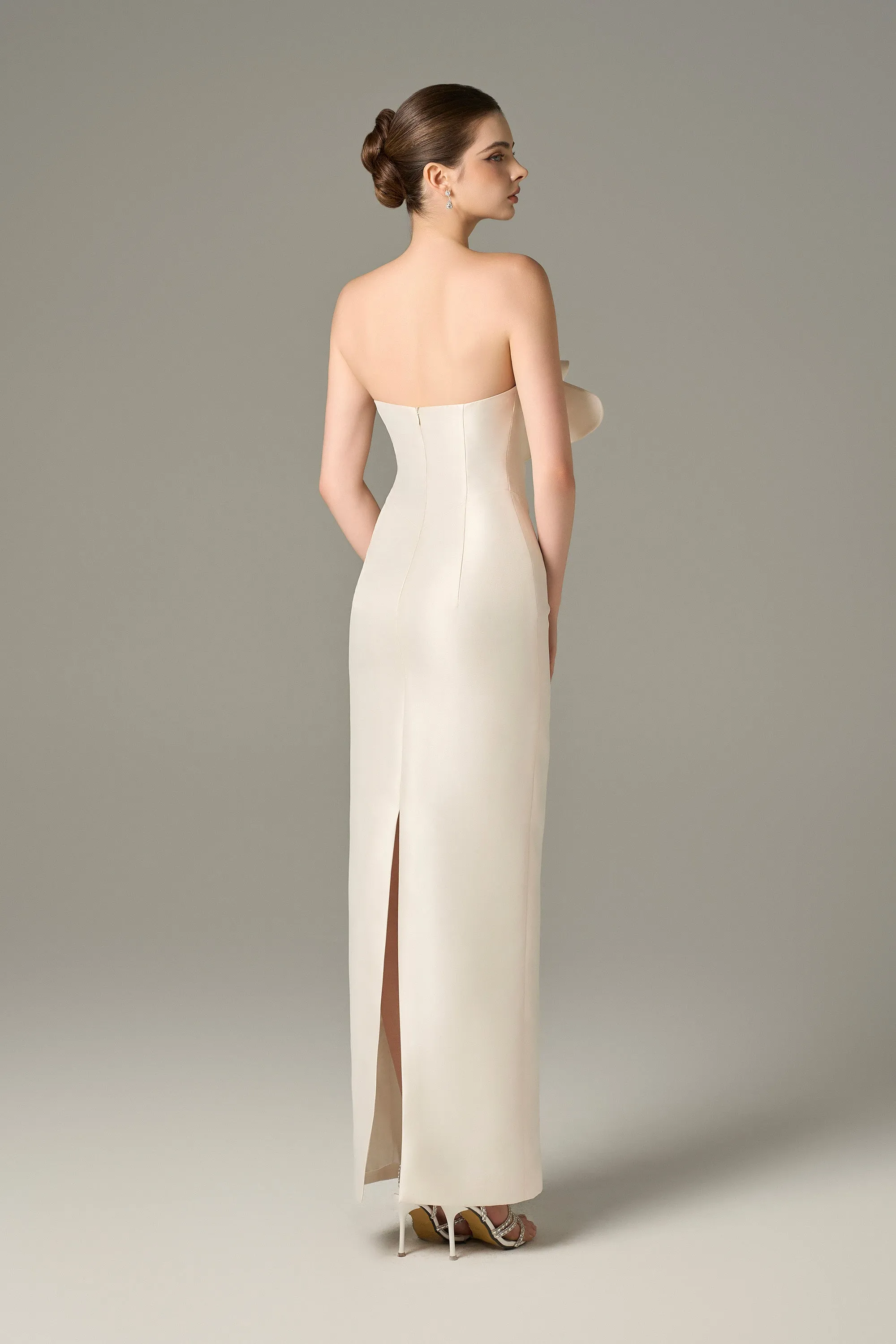 Seraphine Taffeta Bandeau Floral Embellished Maxi Dress sold by Kalisa product image thumbnail 3