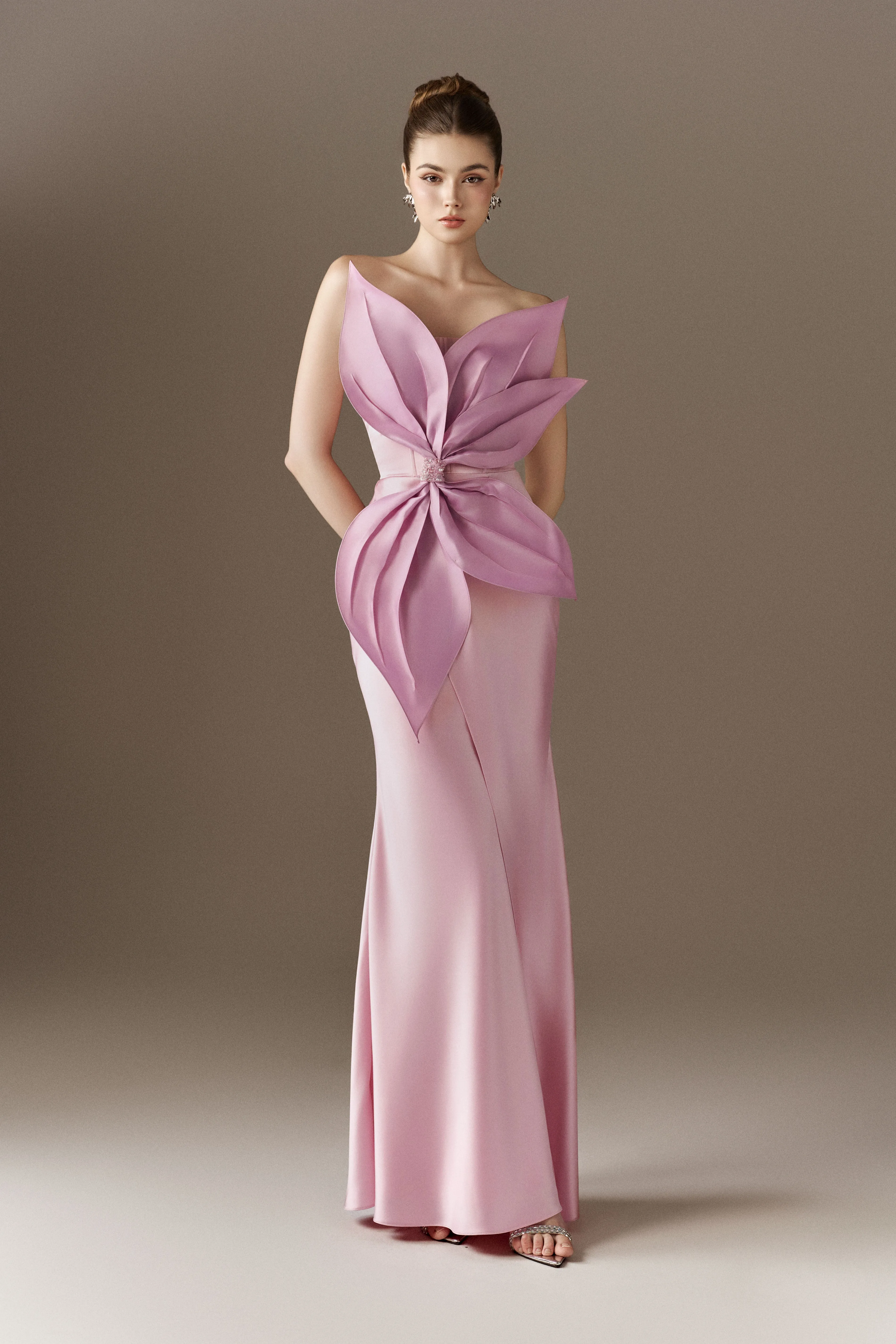Petalia Bandeau 3D Petal Accent Maxi Dress sold by Kalisa product image thumbnail 4