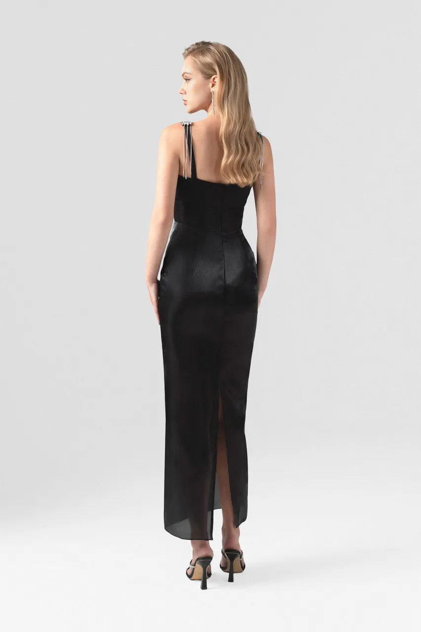 Couture Orchid Appliqué Maxi Dress sold by Kalisa product image thumbnail 3