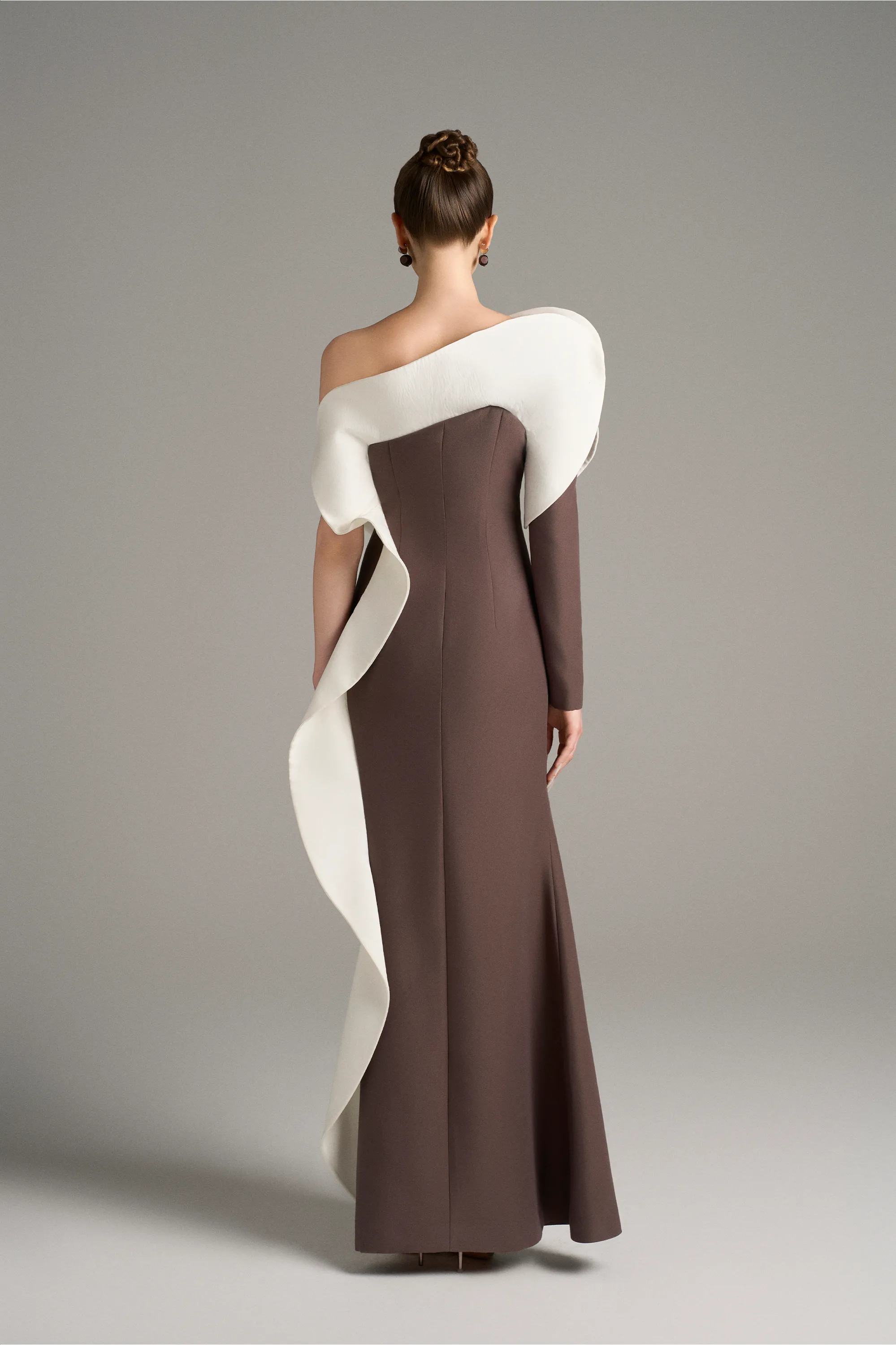 Athena One Long Sleeve Maxi Dress With High Split sold by Kalisa product image thumbnail 2