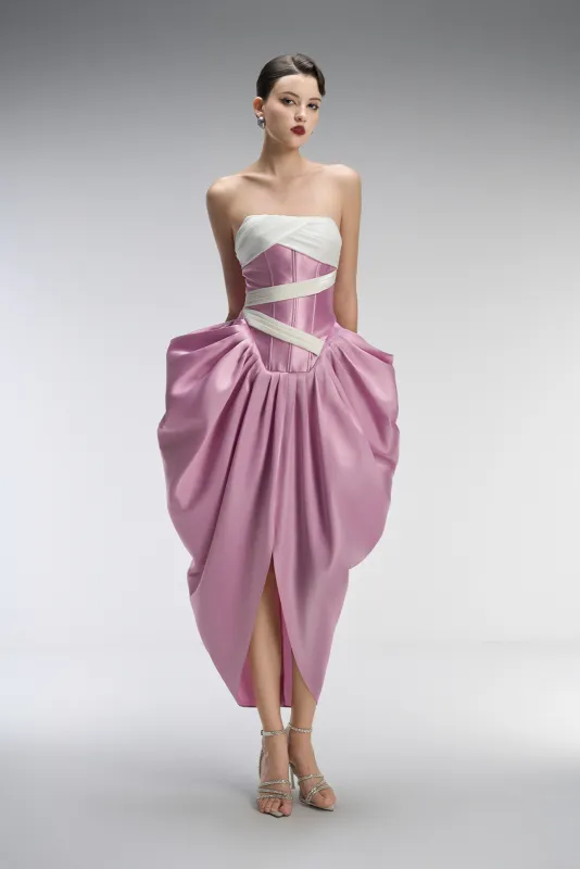 Mystique Bandeau Maxi Dress With Asymmetrical Accent sold by Kalisa