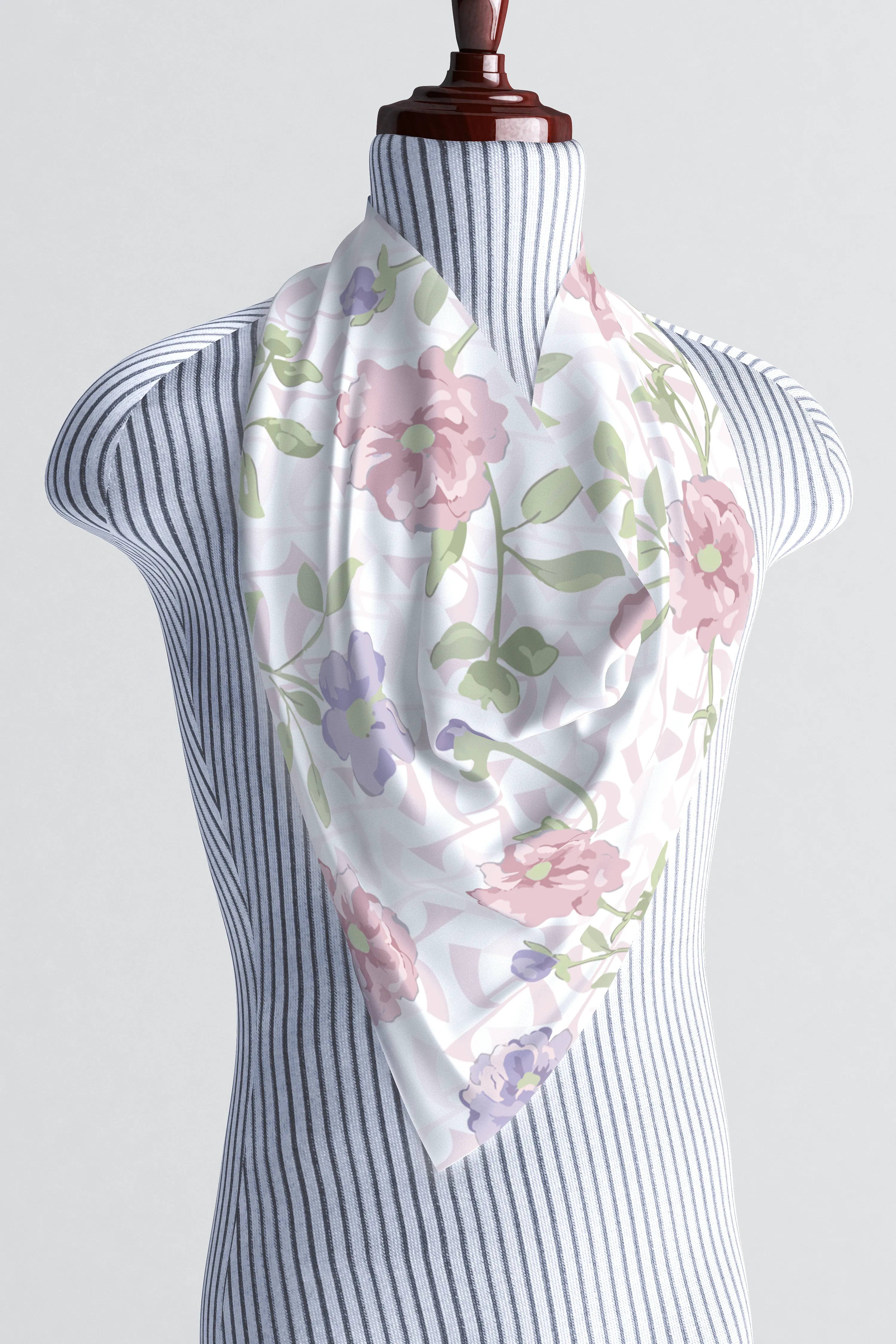 Lavender Blossom Silk Scarf sold by Kalisa product image thumbnail 2