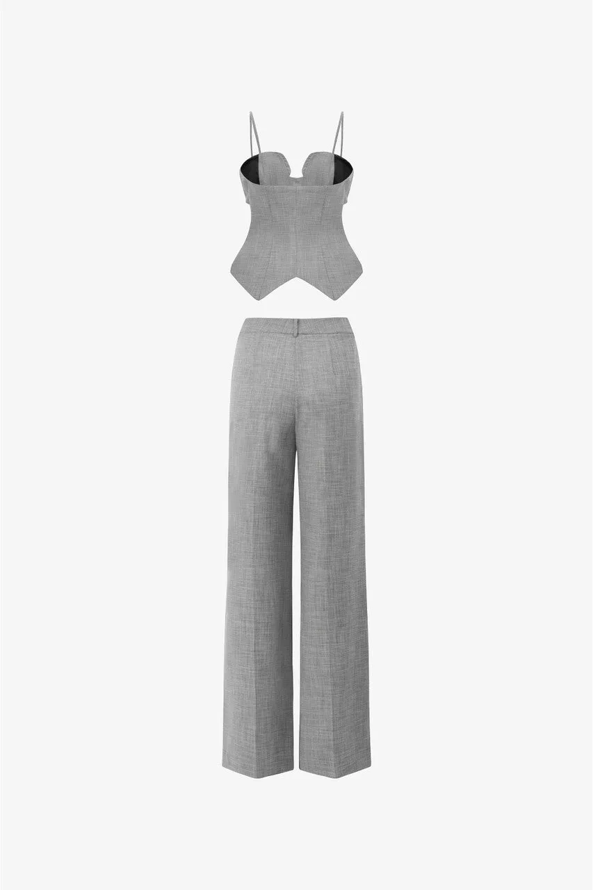 Power Elegant Long Straight-Leg Pants Set sold by Kalisa product image thumbnail 4