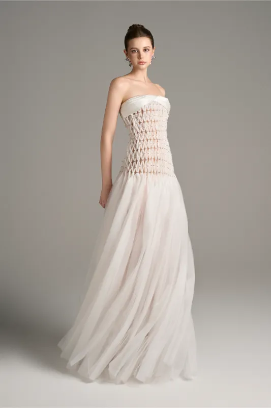 Tuscany Strapless Drop Waist Maxi Dress sold by Kalisa