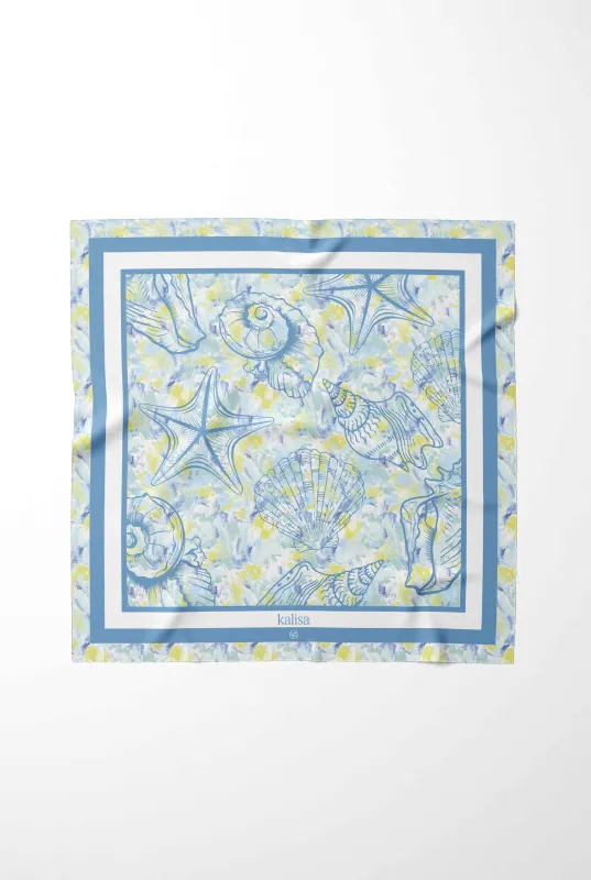 Seafoam Mist Serenity Silk Scarf sold by Kalisa