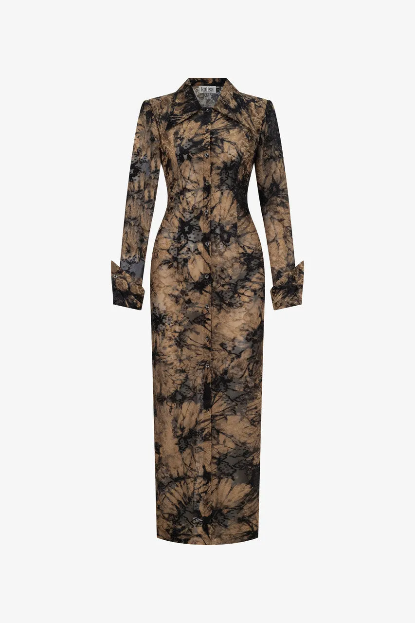 Rule Brown-spot Maxi Dress sold by Kalisa product image thumbnail 2