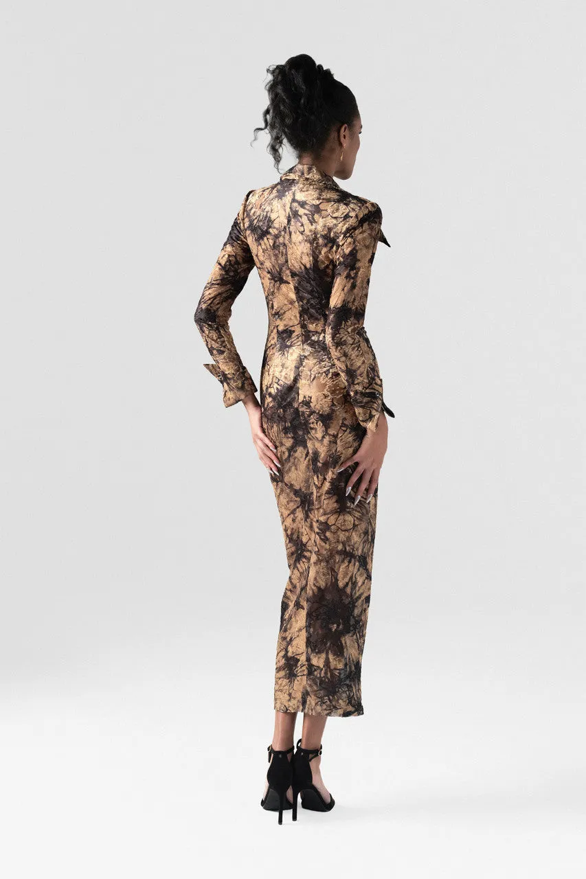 Rule Brown-spot Maxi Dress sold by Kalisa product image thumbnail 3