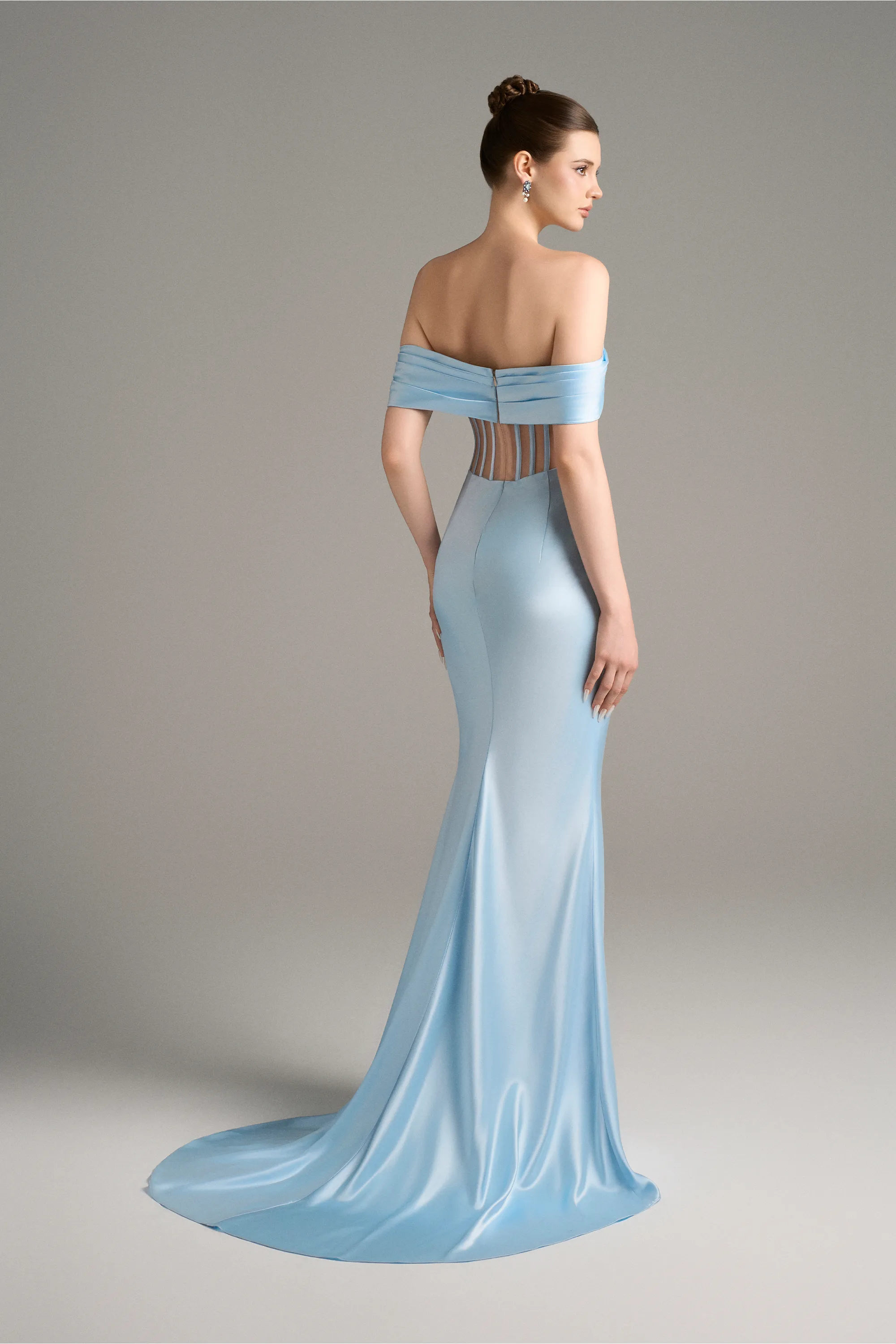 Serenity Figure Hugging Maxi Dress With High Split sold by Kalisa product image thumbnail 2