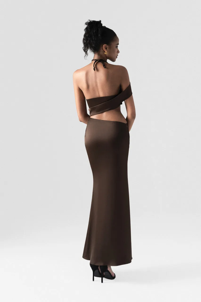 Scandal Silk Cut Out Maxi Dress sold by Kalisa product image thumbnail 3
