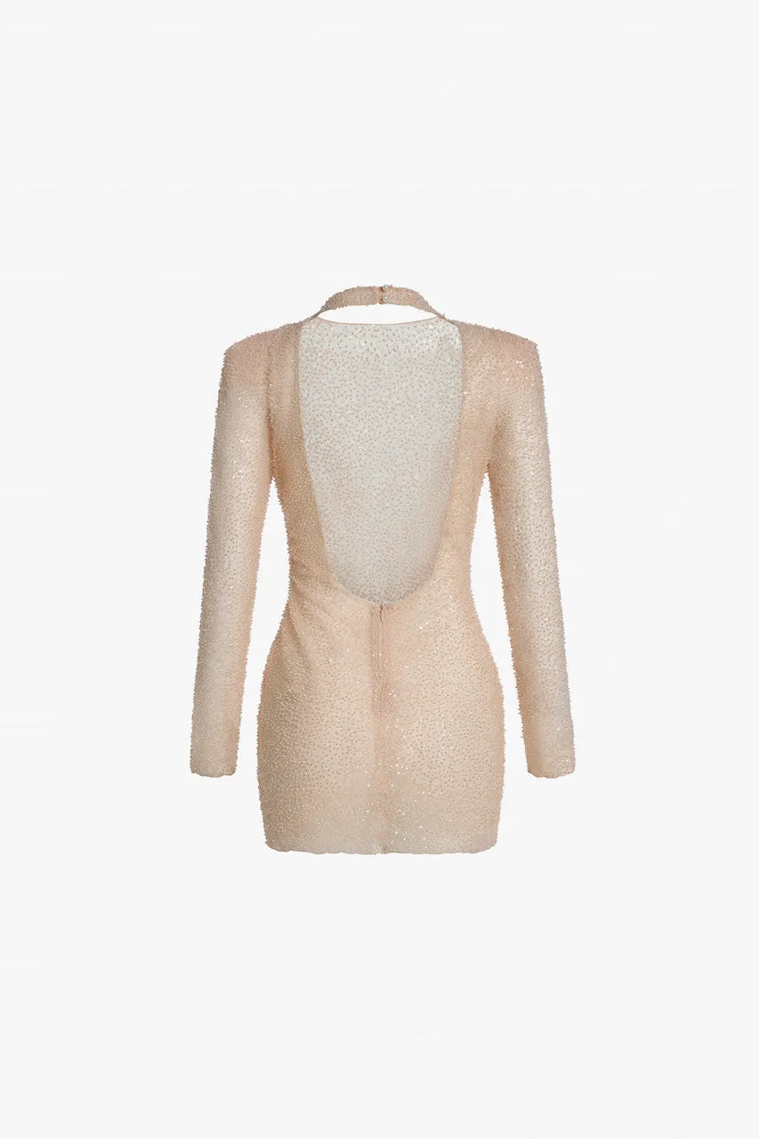 Maven Elegance Beaded Lace Mini Dress sold by Kalisa product image thumbnail 4