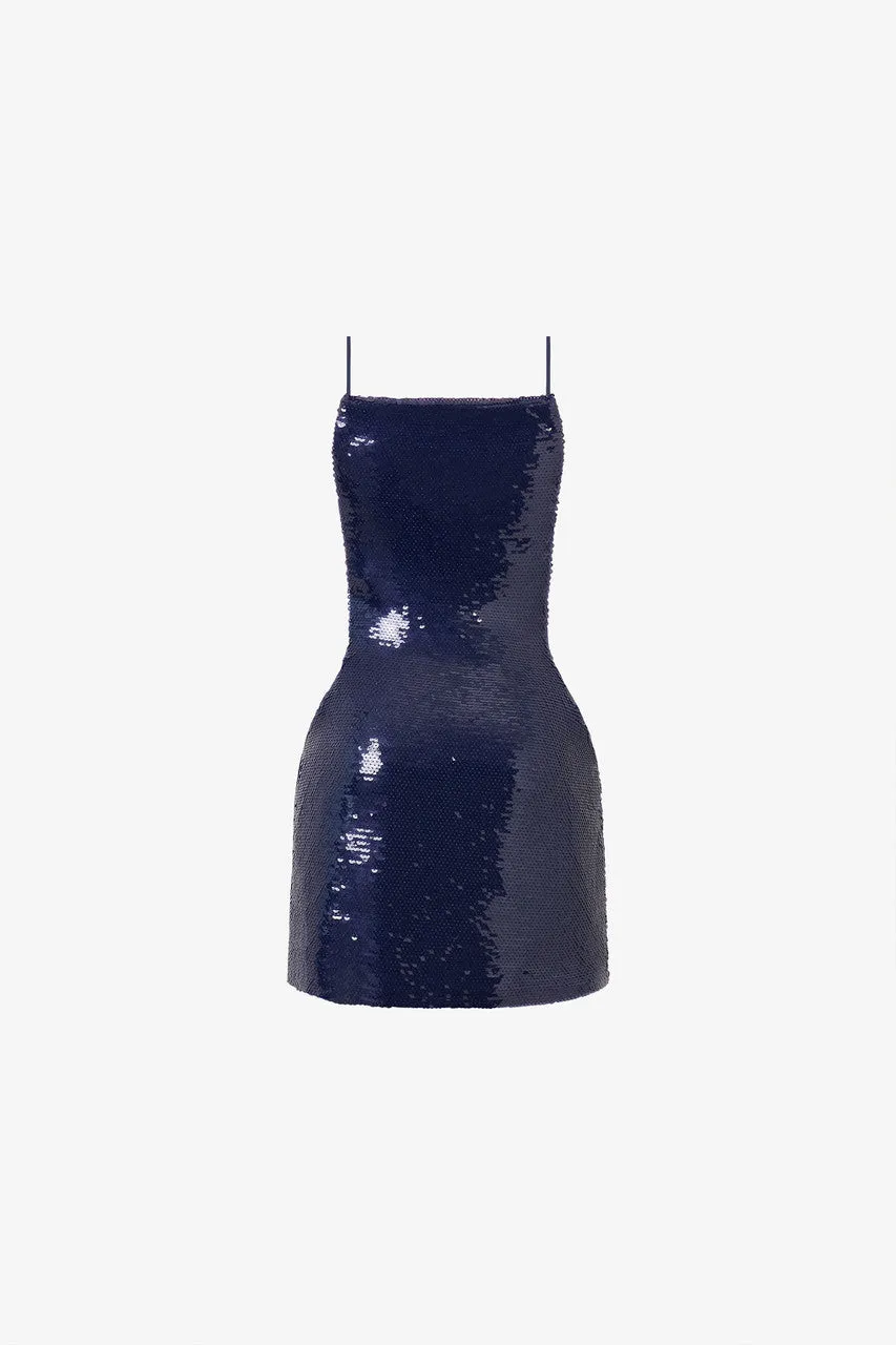 Siren Sequin Lace-Up Mini Dress sold by Kalisa product image thumbnail 4
