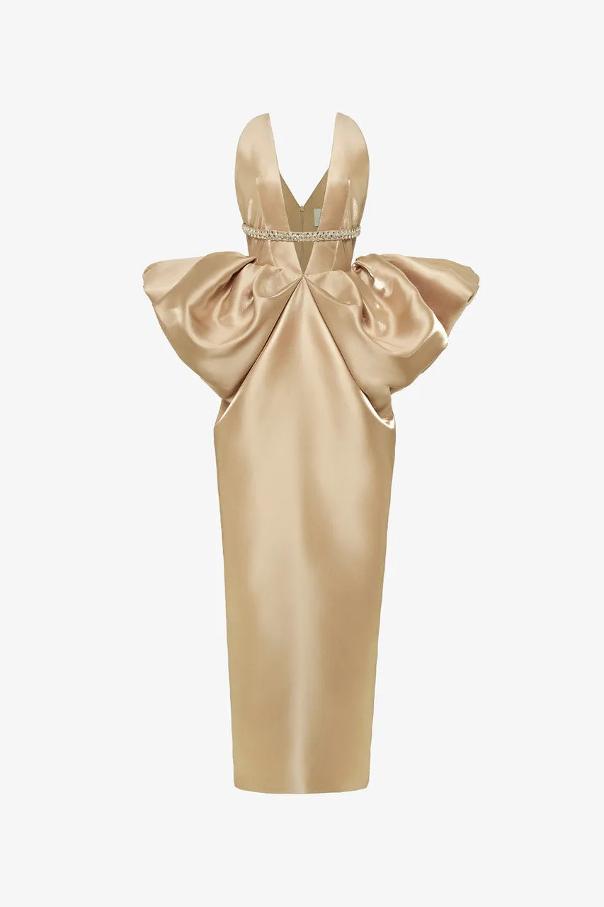 Passion Deep Neckline Exaggerated Hip Gown sold by Kalisa product image thumbnail 2