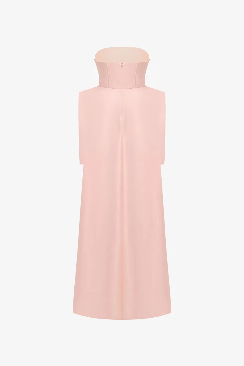 Victorian Strapless Feather & Stone Embellished Boxy Gown sold by Kalisa product image thumbnail 4