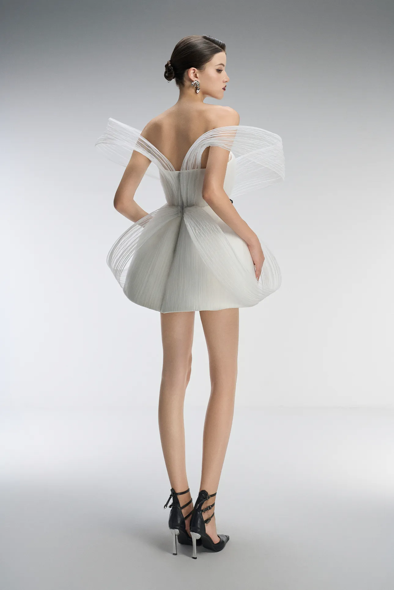 Vanila Couture Strapless Mini Dress With 3D Mesh Petals sold by Kalisa product image thumbnail 2