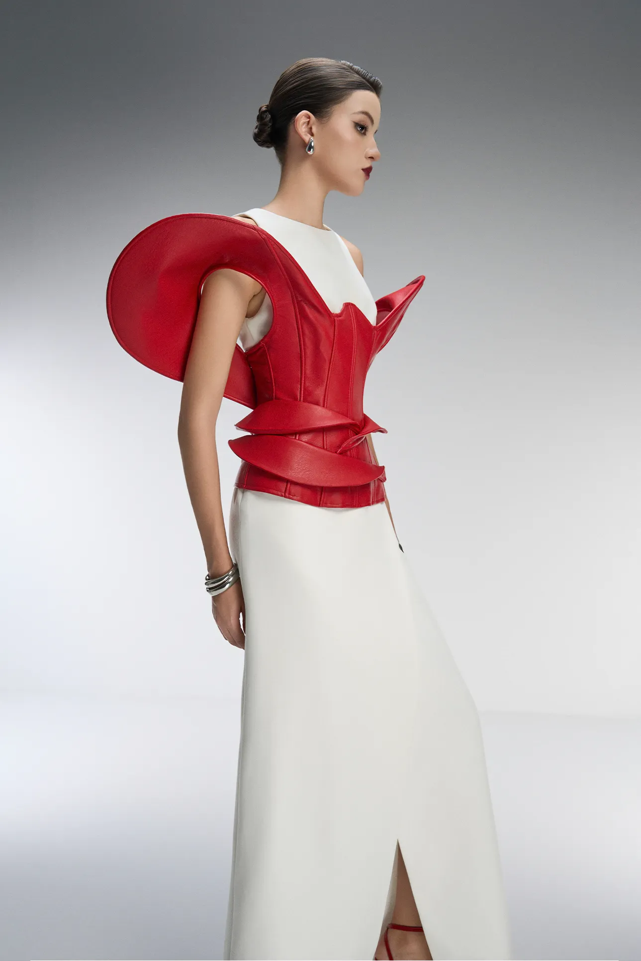 Inferno Couture Sleeveless Maxi Dress With Detachable Corset sold by Kalisa product image thumbnail 4