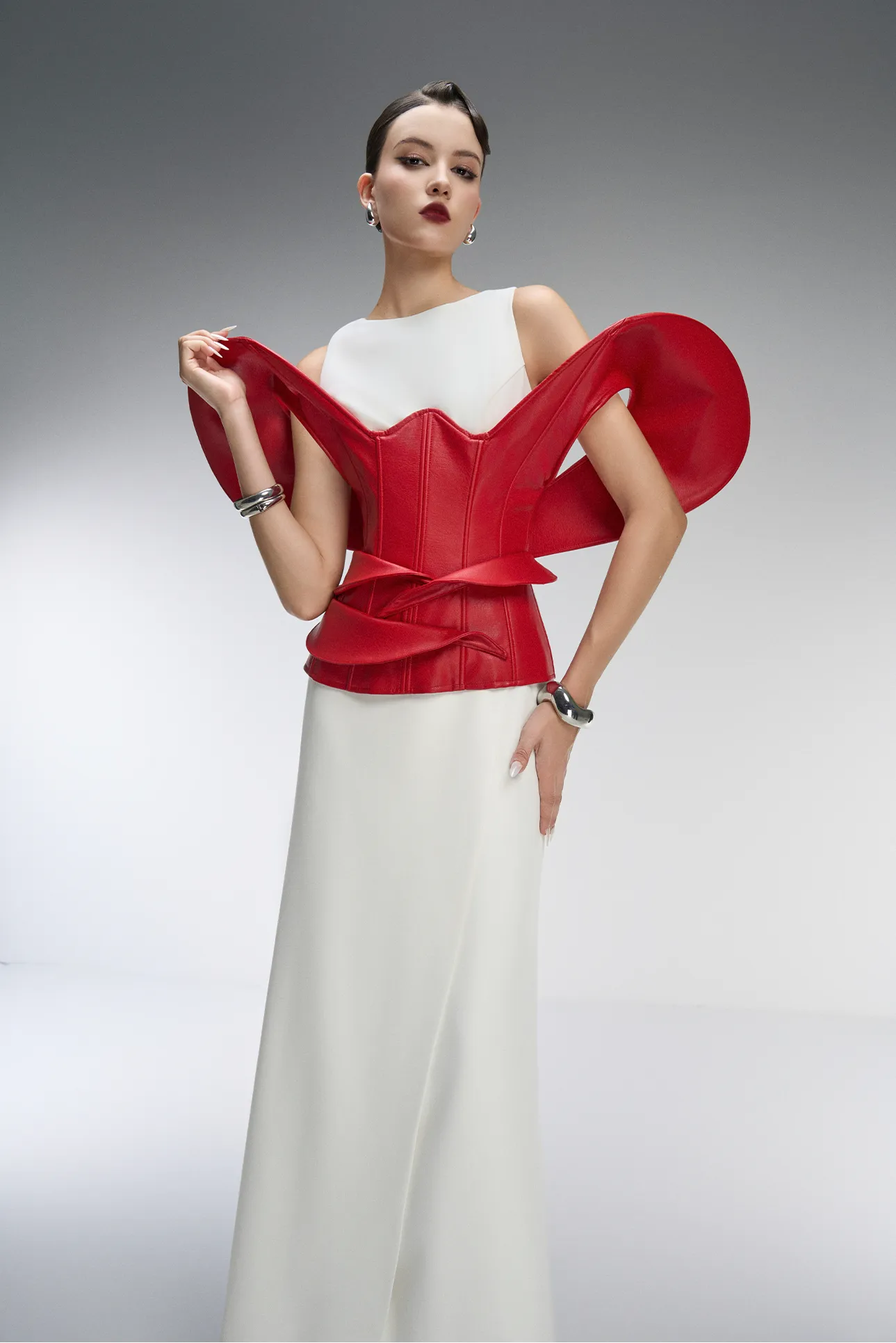 Inferno Couture Sleeveless Maxi Dress With Detachable Corset sold by Kalisa product image thumbnail 3