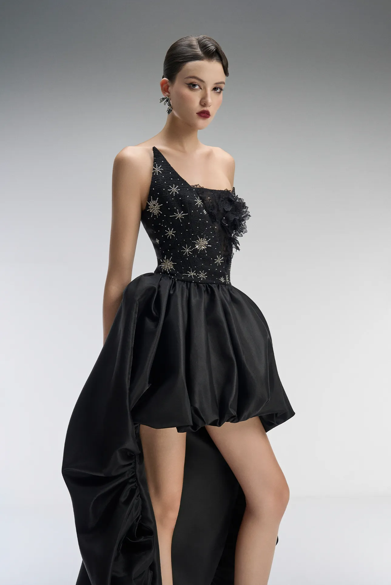 Valencia Couture Bandeau High-Low Puff Ball Dress sold by Kalisa product image thumbnail 3